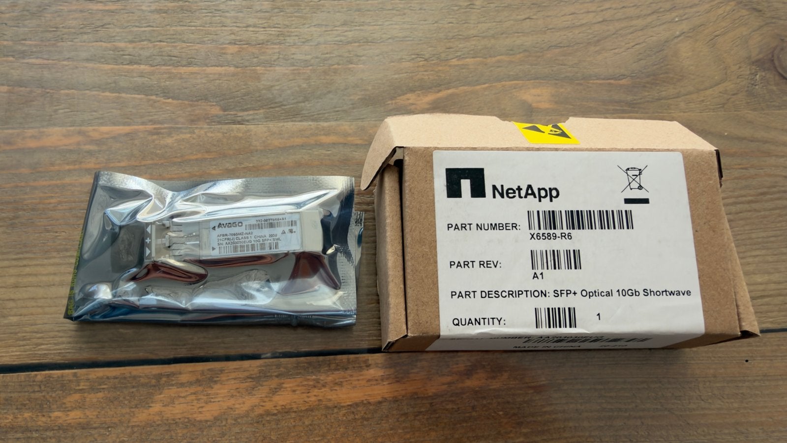 NetApp X6589-R6 SFP+ Optische 10Gb Shortwave Transceiver, Ophalen of Verzenden, Nieuw