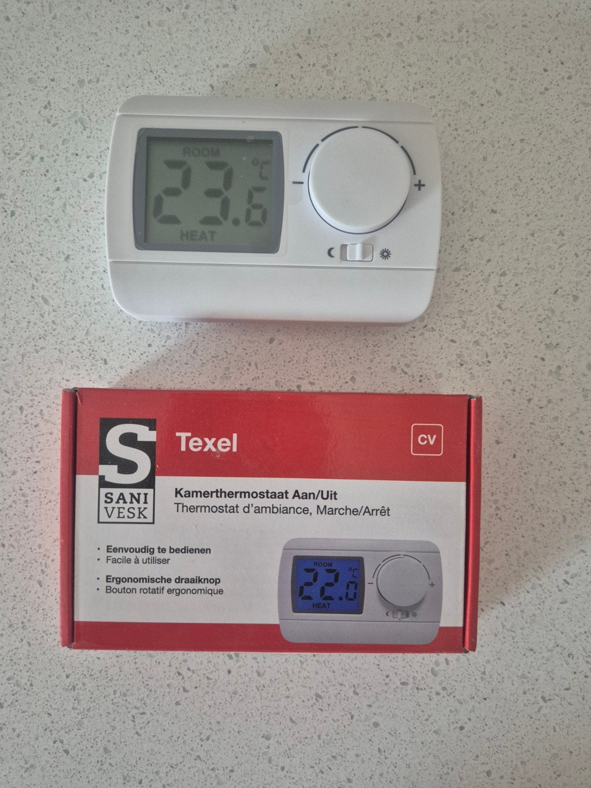 Texel Kamerthermostaat Aan/Uit - Nieuw in doos, Ophalen of Verzenden, Nieuw