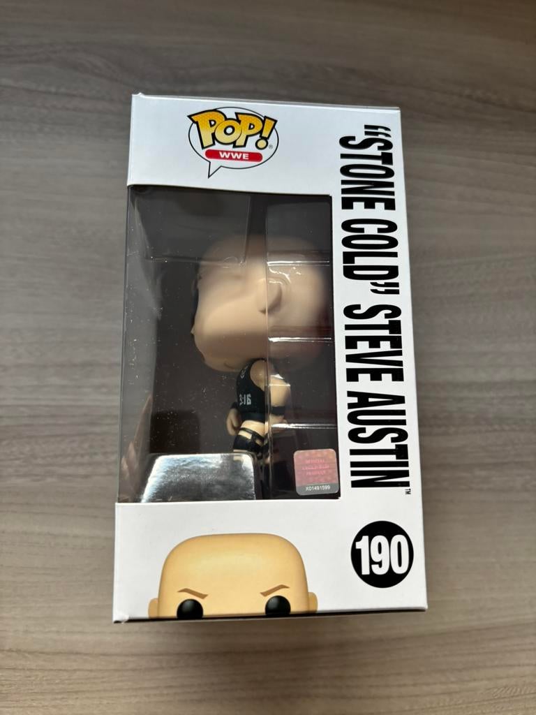 Funko Pop! WWE #190 “Stone Cold” Steve Austin WWE Legend, Funko Europe, Ophalen of Verzenden, Zo goed als nieuw, 4th floor, 1 Queen Caroline St, London W6 9YN, Verenigd Koninkrijk