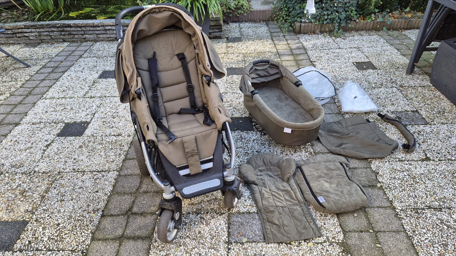 Teutonia Cosmo 10 Combiwagen met reiswieg en BuggyBoard, Overige merken, Gebruikt, Ophalen of Verzenden, Combiwagen