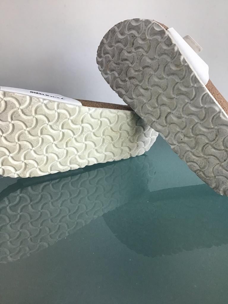 Birkenstock Madrid wit 40 | Gratis verzenden, Slippers, Verzenden, Wit, Zo goed als nieuw