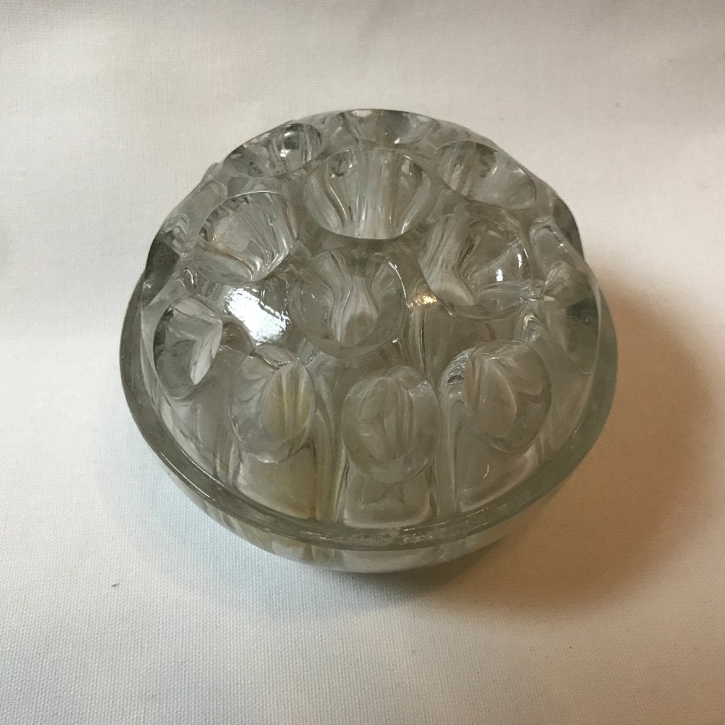 Retro/Curiosa Grote Flower frog Made in France, 12 cm, Gebruikt, Overige kleuren, Ophalen of Verzenden