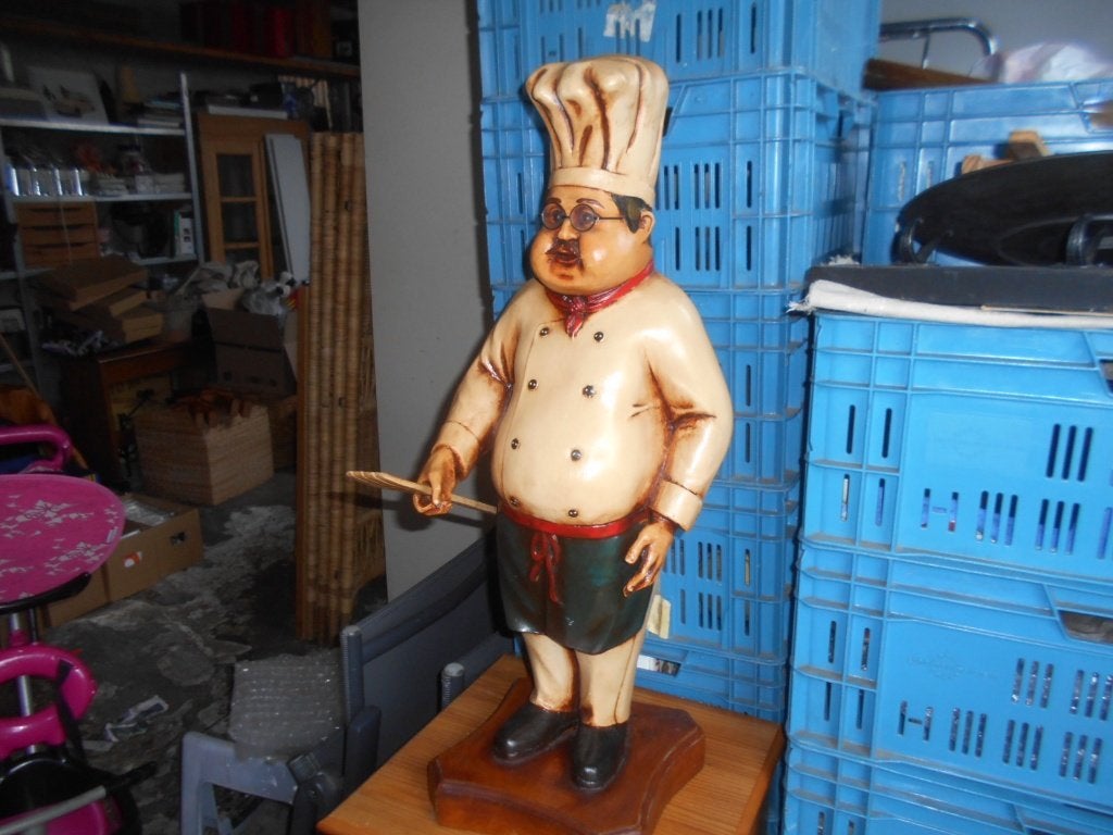 Beeld kok / Bakker, Ophalen, Zo goed als nieuw, Mens