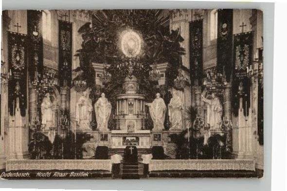 Oudenbosch Hoofd Altaar Basiliek vóór 1920, Verzenden, Voor 1920, Gelopen, Noord-Brabant