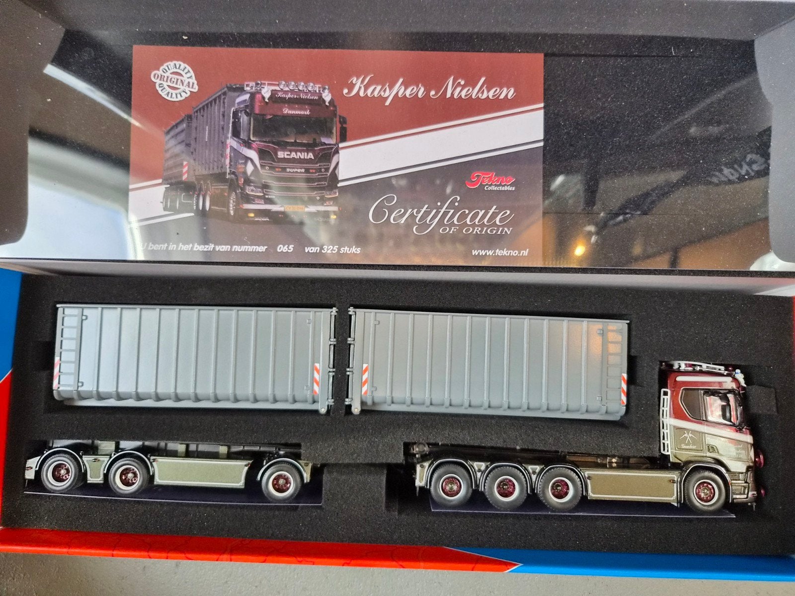 Tekno Scania Nielson haak combi, Ophalen of Verzenden, Nieuw, Bus of Vrachtwagen, Tekno