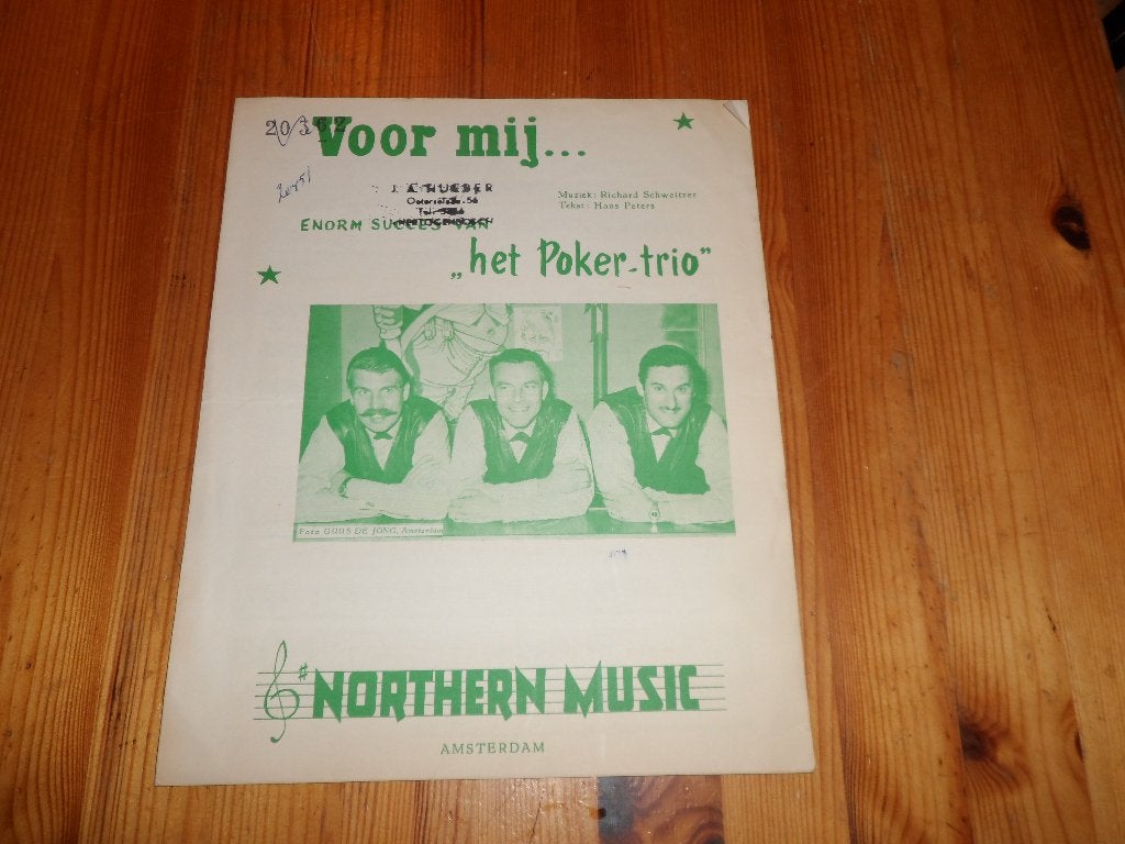 Voor mij - schweitzer / peters / het poker trio, Muziek en Instrumenten, Gebruikt, Gitaar, Ophalen of Verzenden, Artiest of Componist