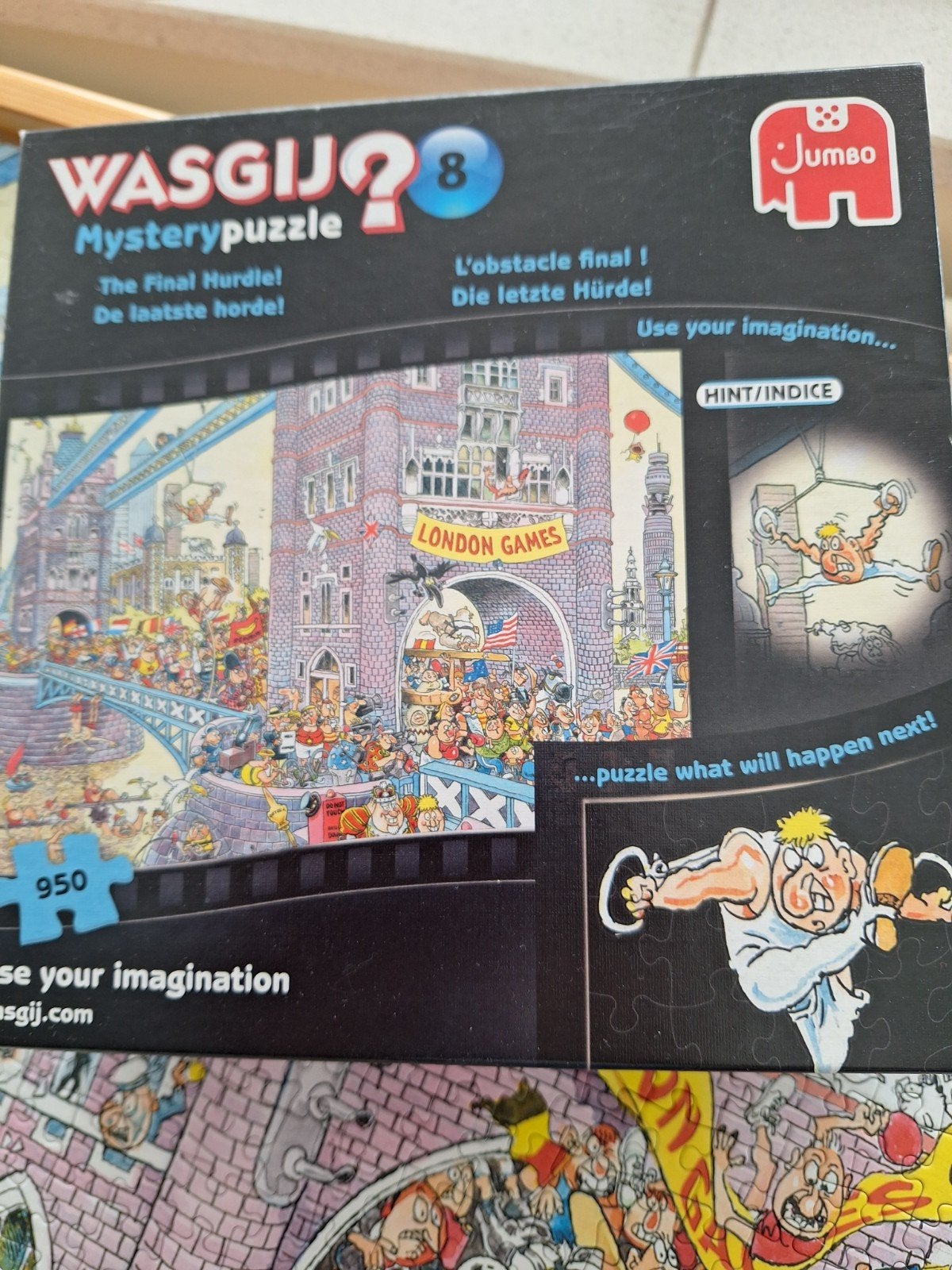 WasGij Mysterie  8, "de laatste horde"., Ophalen, 500 t/m 1500 stukjes, Zo goed als nieuw, Legpuzzel