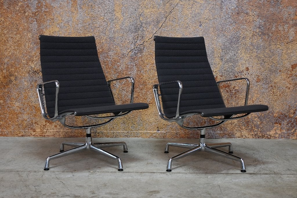 ZGANieuw 2 grijze stoffen Vitra EA 116 design draaifauteuils, Vitra, 75 tot 100 cm, Ophalen of Verzenden, Zo goed als nieuw