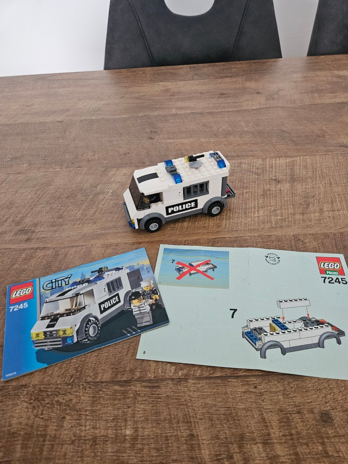 LEGO City 7245 Politie Celwagen met instructies, Compleet, Lego, Ophalen of Verzenden, Complete set