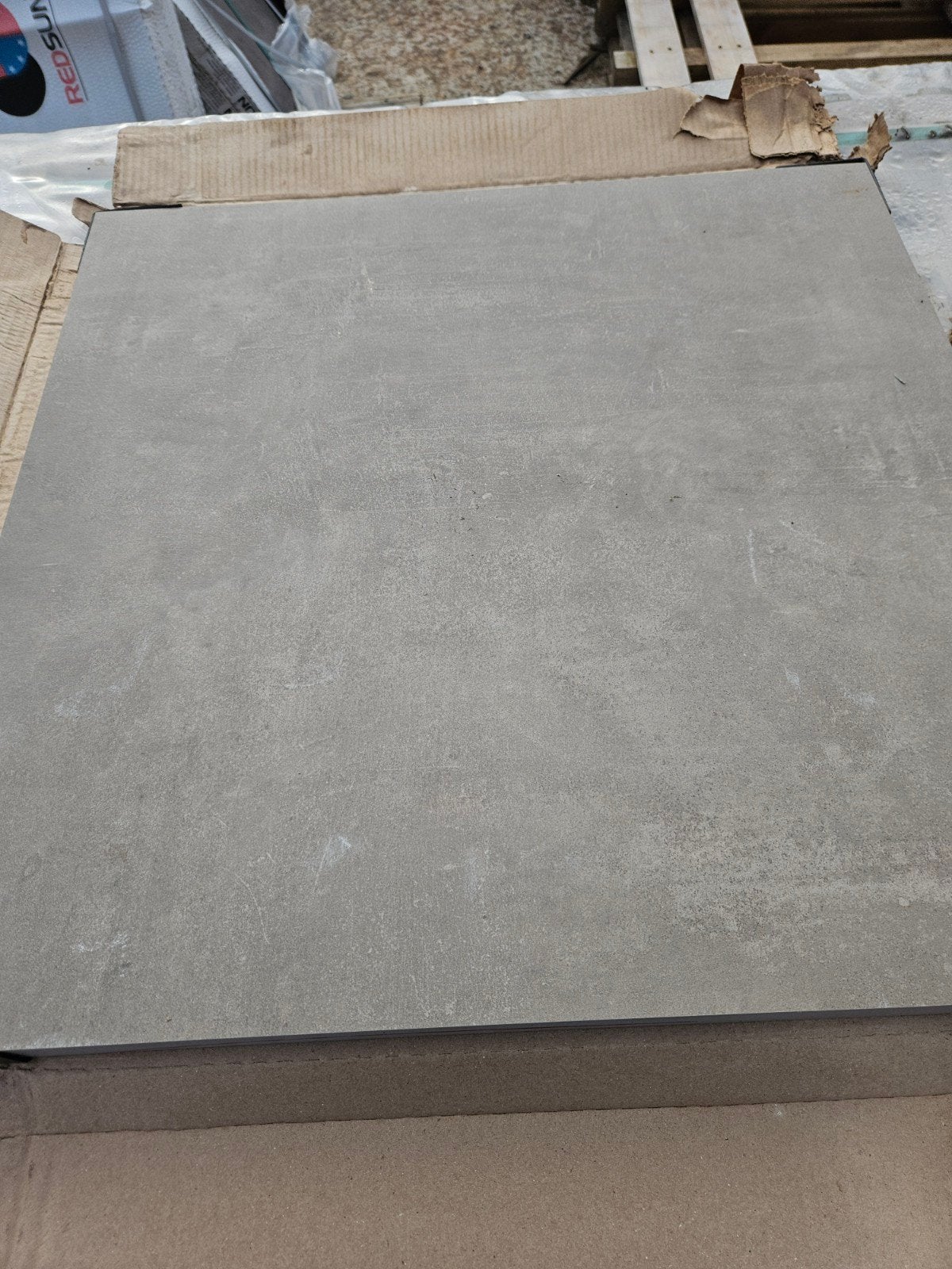 Keramiek 60x60x3 full body taupe, Tuin en Terras, Tegels en Klinkers, Ophalen, Nieuw, Keramiek, Terrastegels