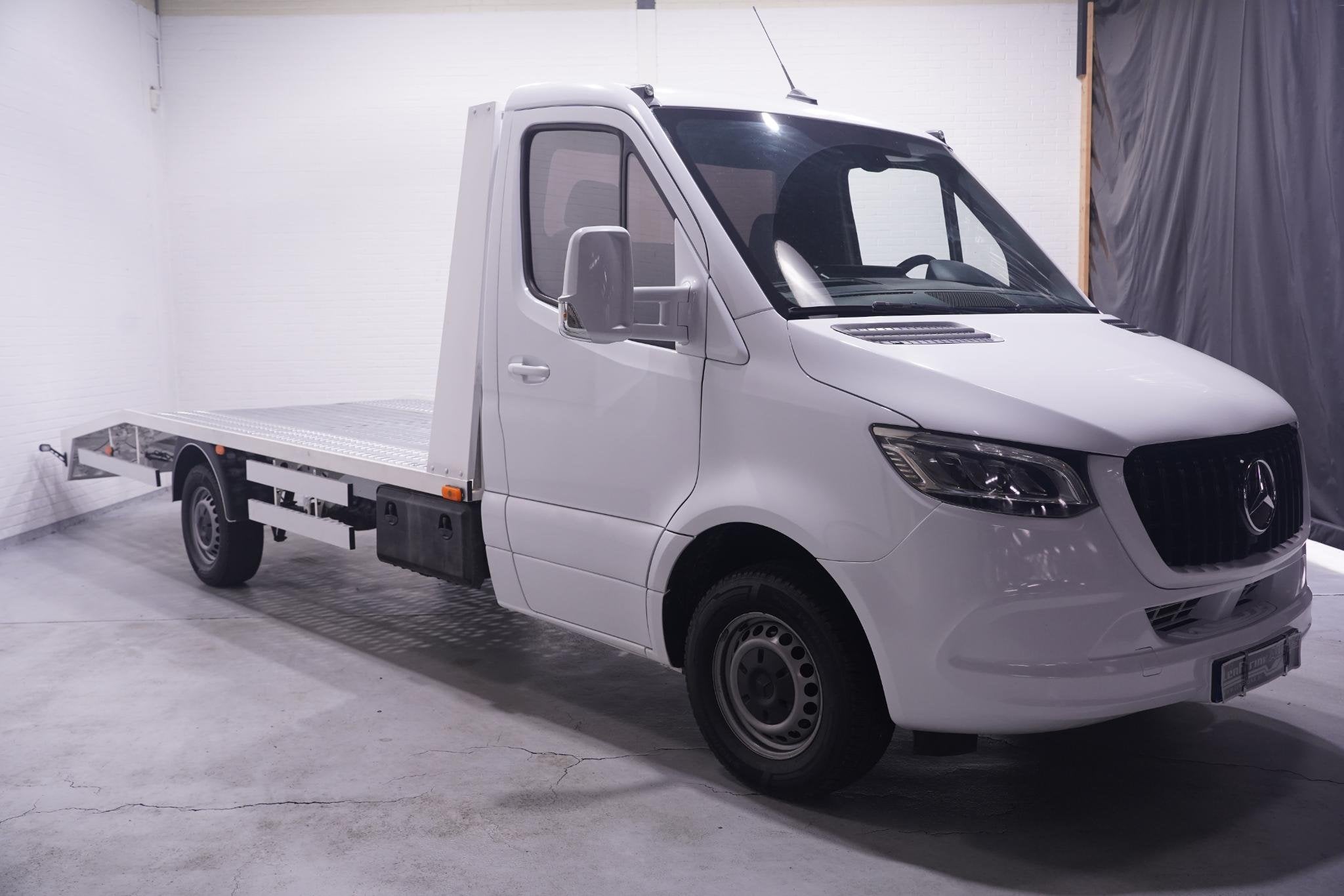 Mercedes-Benz Sprinter 319 CDI 3.0 V6 190 pk Autotransporter, Auto's, Gebruikt, 190 pk, Wit, Mercedes-Benz