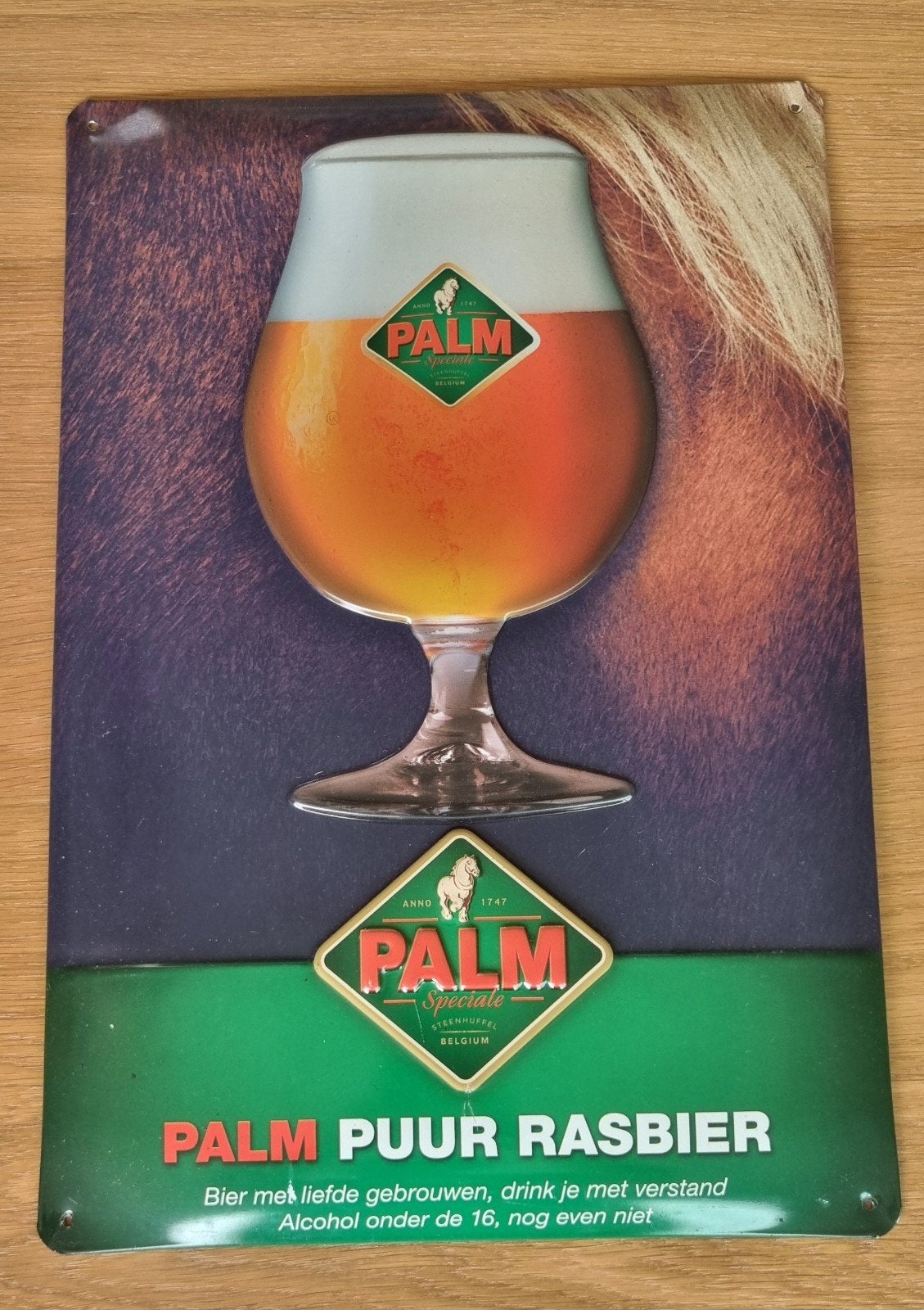 Palm bier brouwerij reclamebord bord mancave, Verzamelen, Merken en Reclamevoorwerpen, Ophalen of Verzenden, Gebruikt, Reclamebord