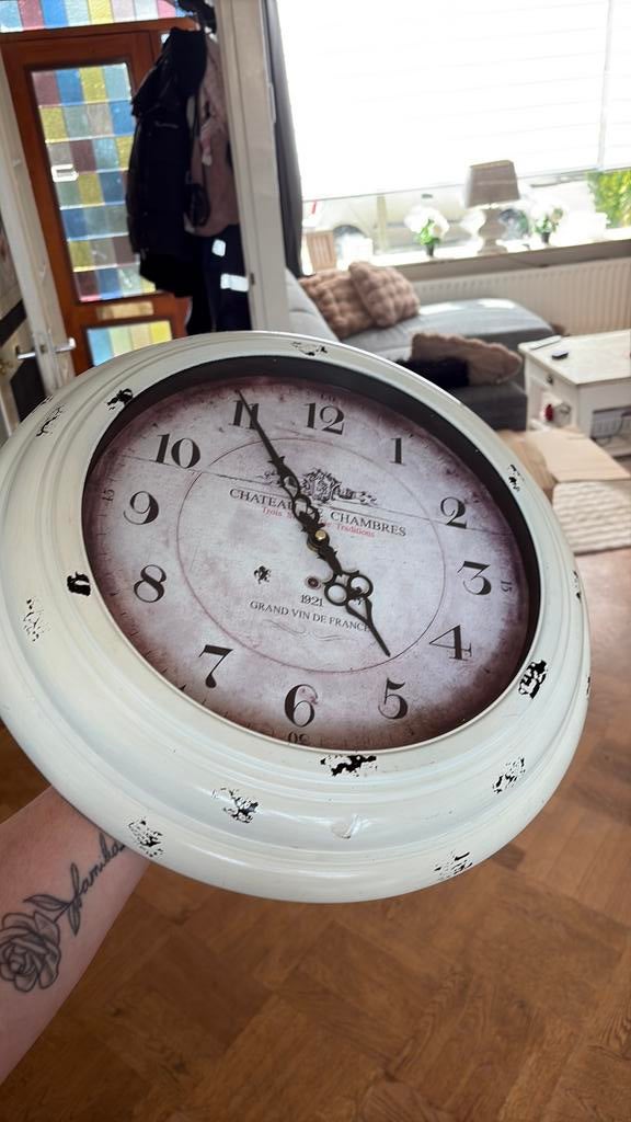 Klok, Huis en Inrichting, Woonaccessoires | Klokken, Ophalen, Zo goed als nieuw, Wandklok