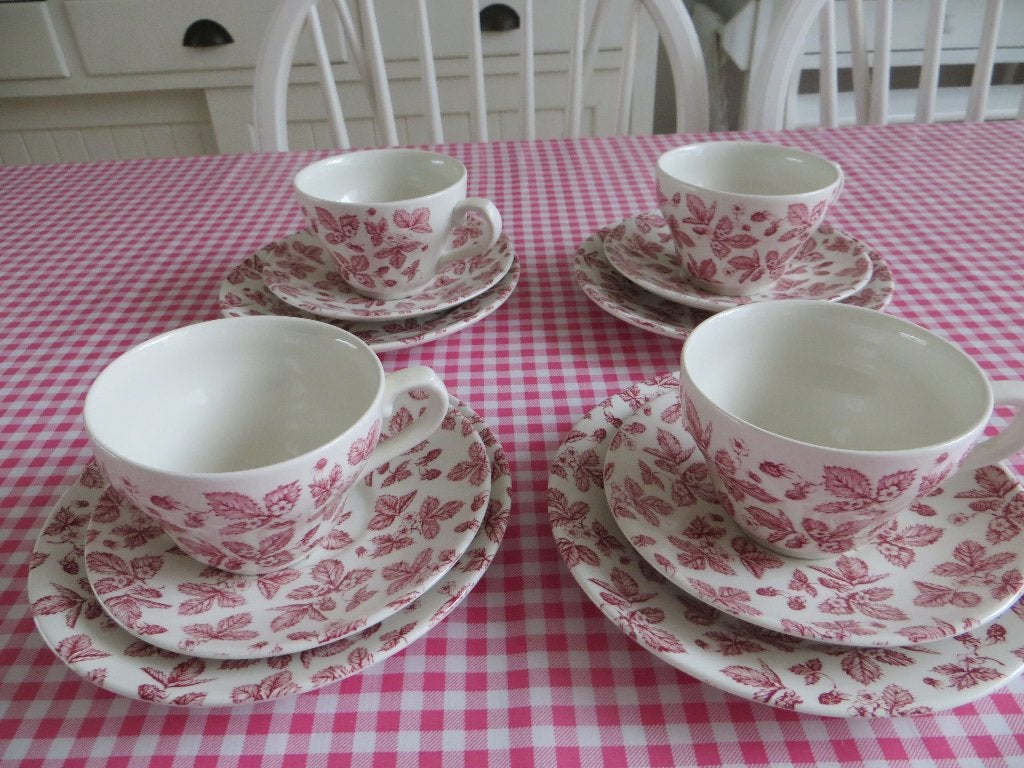 kop en schotels/roze/bordje/thee/tea/Engeland/vintage/cake, Huis en Inrichting, Overige merken, Ophalen of Verzenden, Zo goed als nieuw