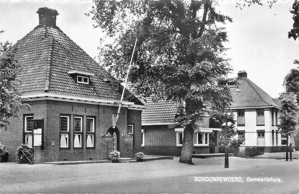 304-031-029 Schoonrewoerd Gemeentehuis, Verzenden, Voor 1920, Utrecht