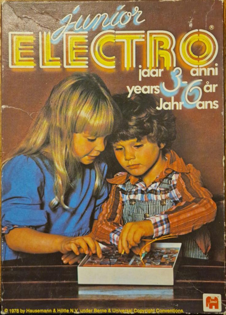 Electro Junior Jumbo 1978 voor kinderen 3-6 jaar, Ophalen of Verzenden, Gebruikt, Puzzelen, Met licht