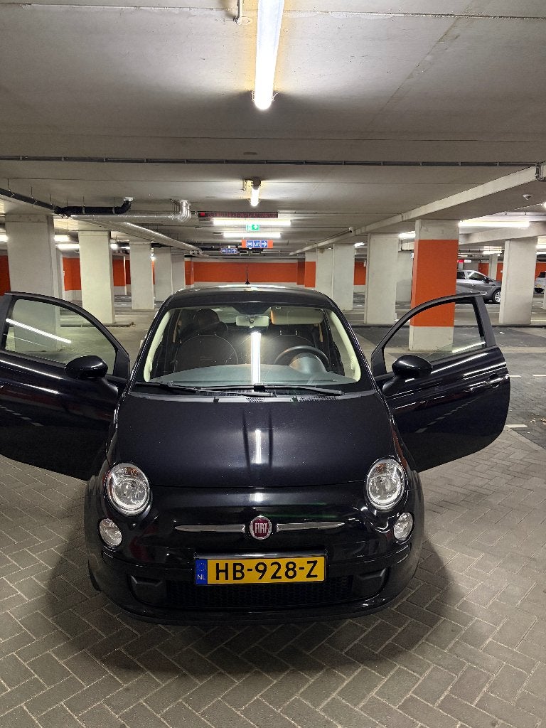 Fiat 500 0.9 Twinair C 2015 Zwart, Auto's, Fiat, Particulier, Benzine, A, Hatchback, Handgeschakeld, Origineel Nederlands, Zwart
