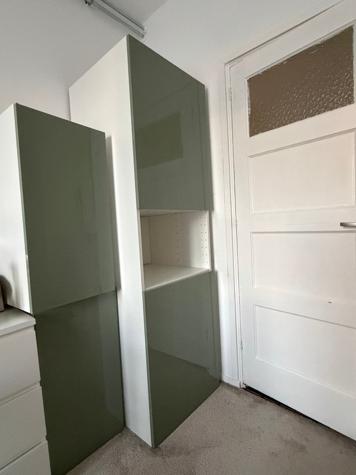 IKEA METOD kast met deuren in hoogglans groen, Ophalen, Gebruikt