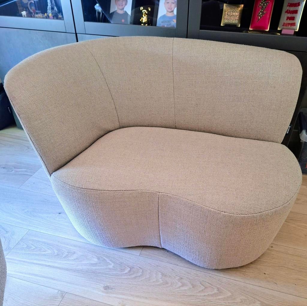 WOOOD fauteuil Stone // met leuning links, Ophalen, Eenpersoons, 75 tot 100 cm, Zo goed als nieuw
