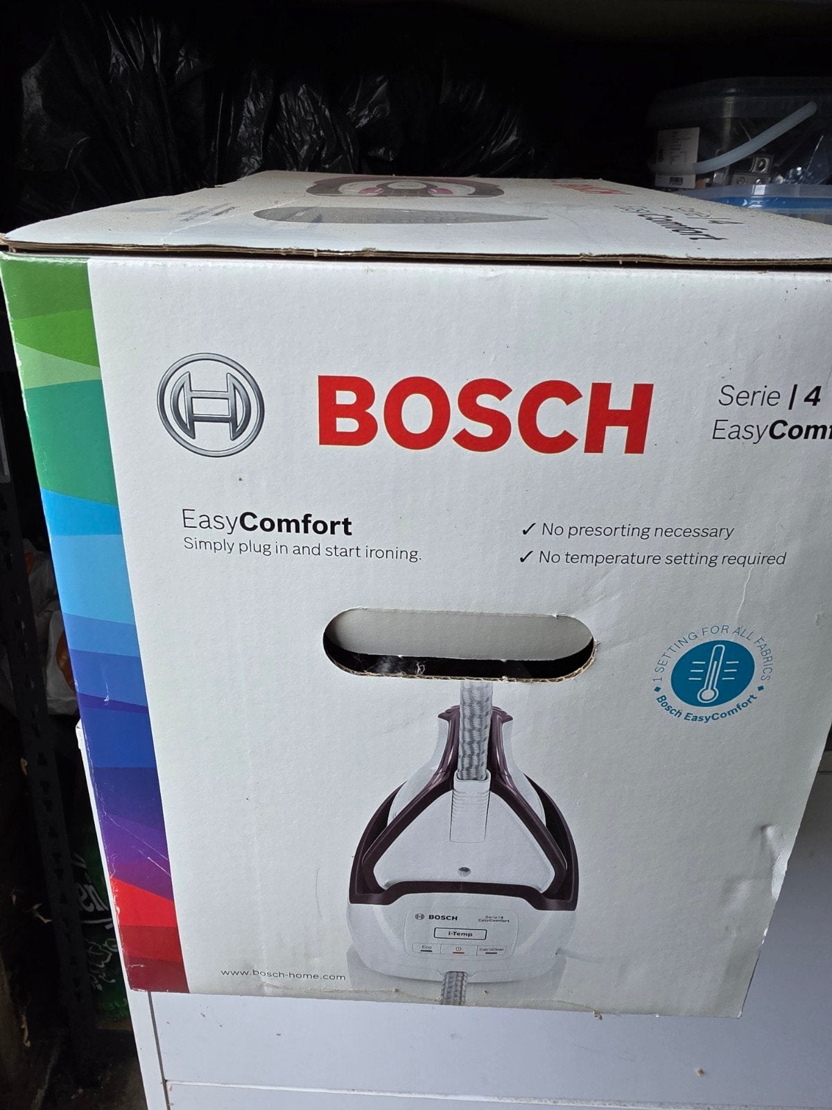 Bosch Strijkijzer Serie 4 EasyComfort - Nieuw in doos, Witgoed en Apparatuur, Ophalen of Verzenden, Nieuw, Strijkijzer met snoer