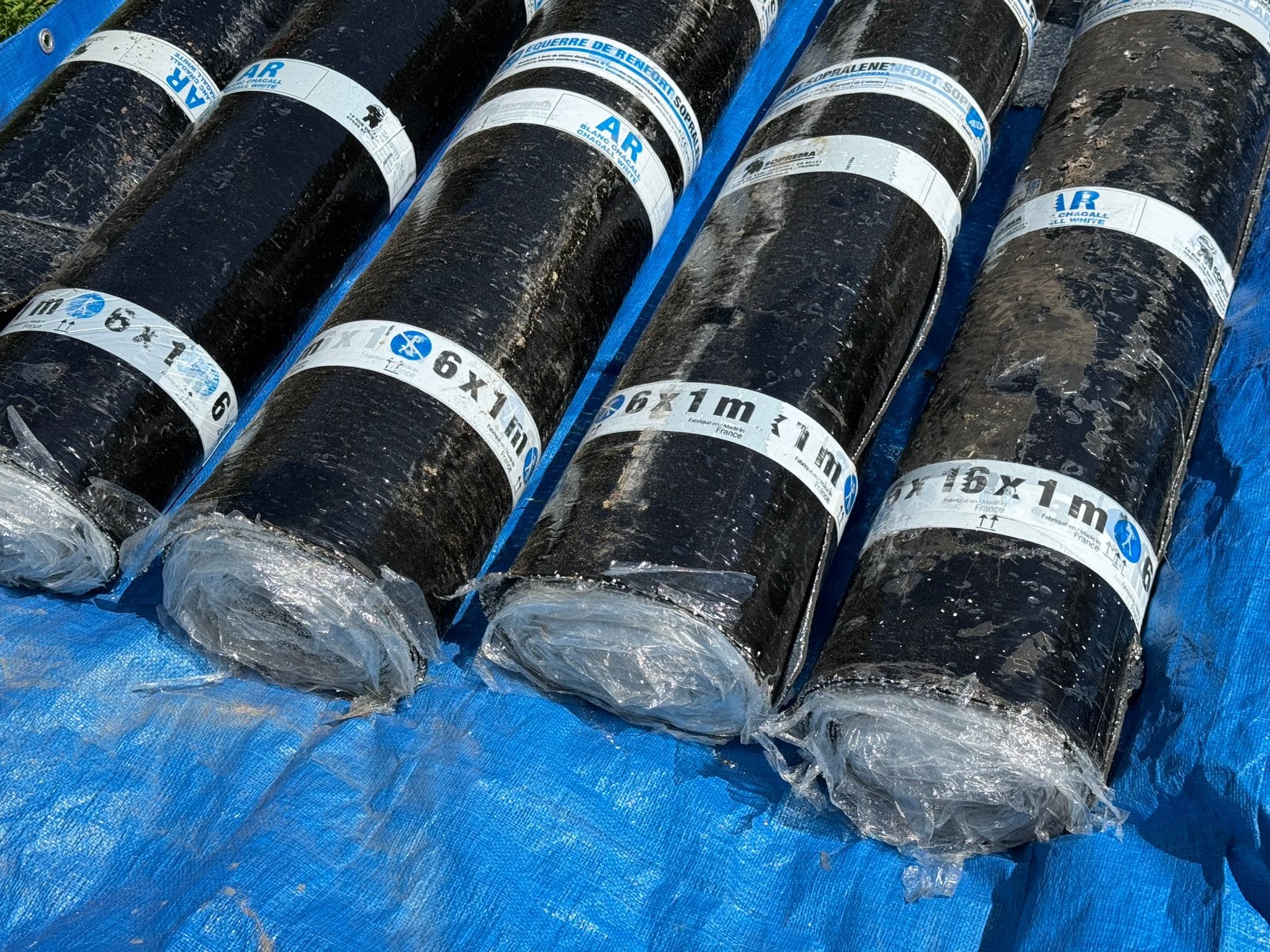 Nieuw Dakleer bitumen platdak afdak tuinhuis, Overige materialen, Soprema, Zwart, Nieuw