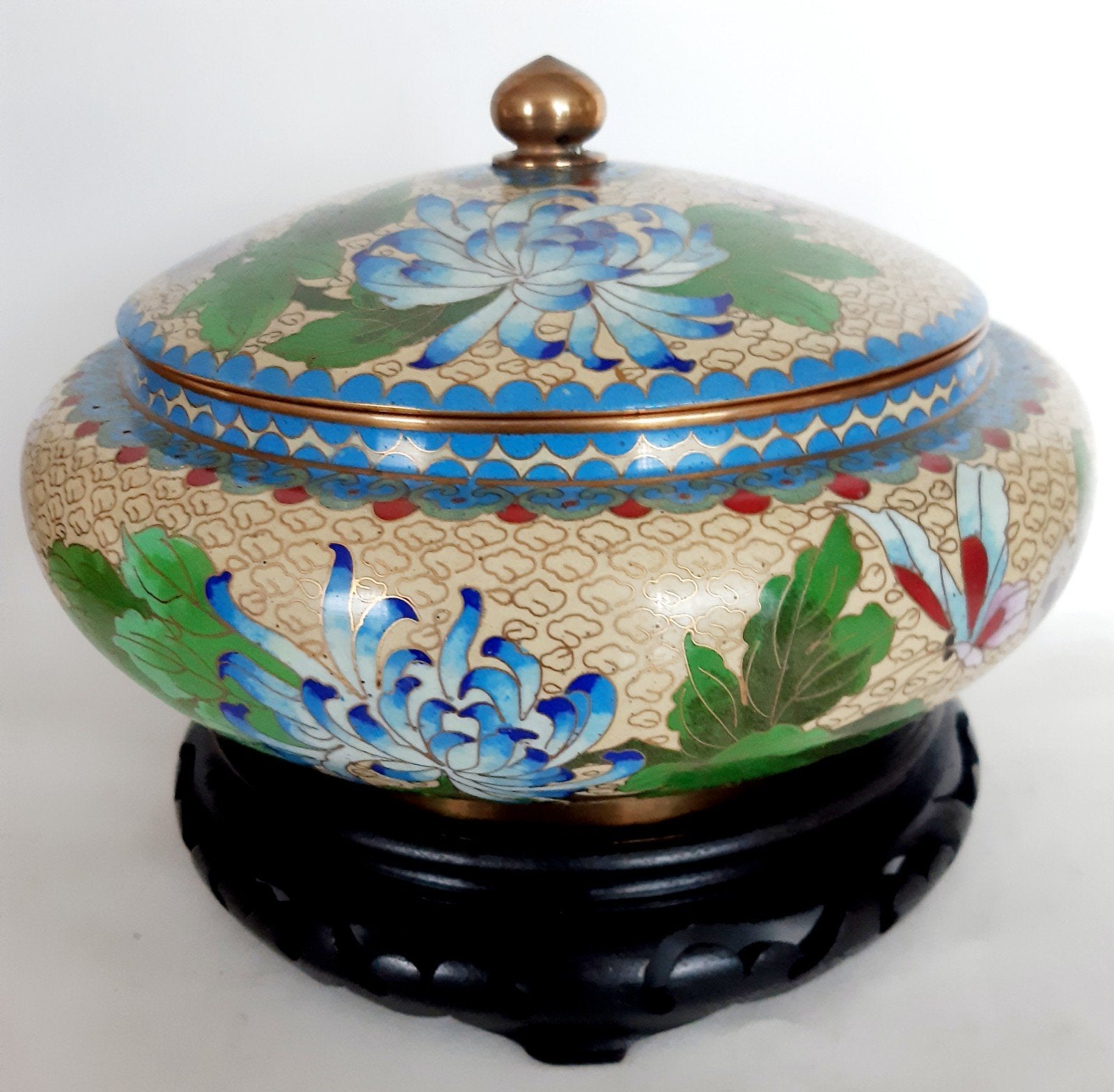 Cloisonne Dekselvaas, Ophalen of Verzenden