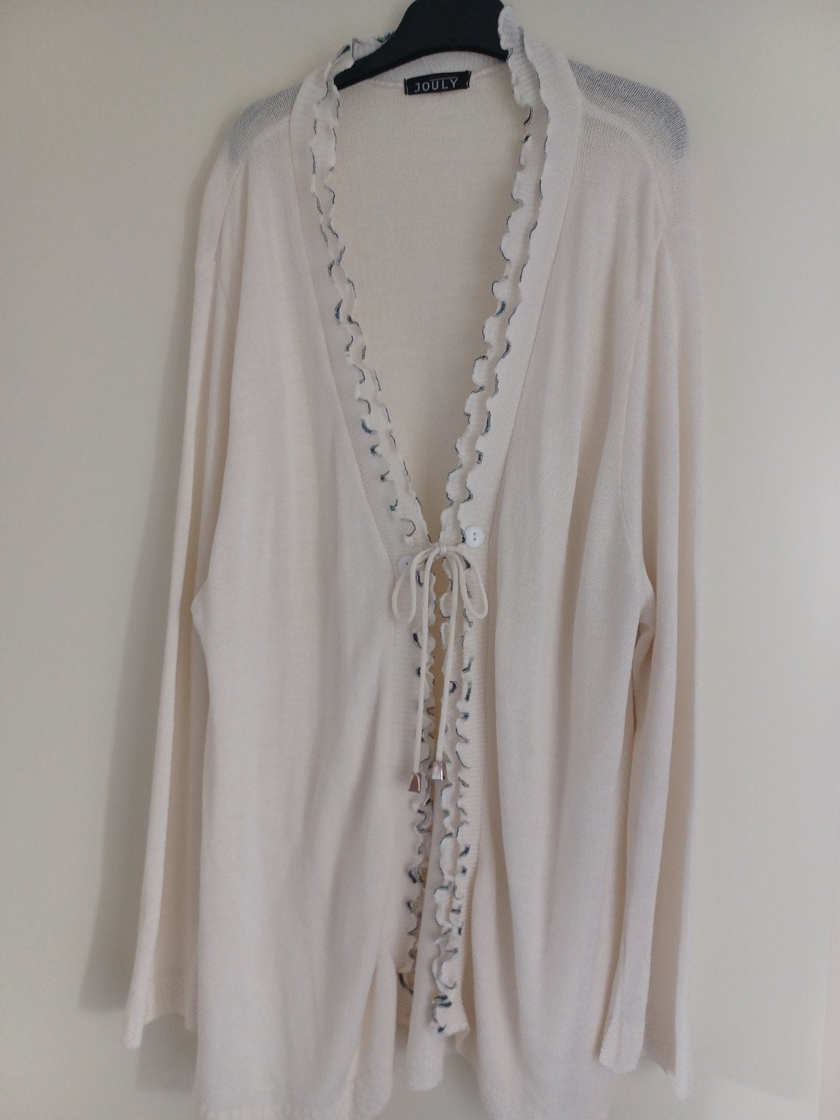 Ecru kleur vest ong mt 46 ( 44), Jouly, Kleding | Dames, Ophalen of Verzenden, Zo goed als nieuw, Maat 46/48 (XL) of groter, Beige