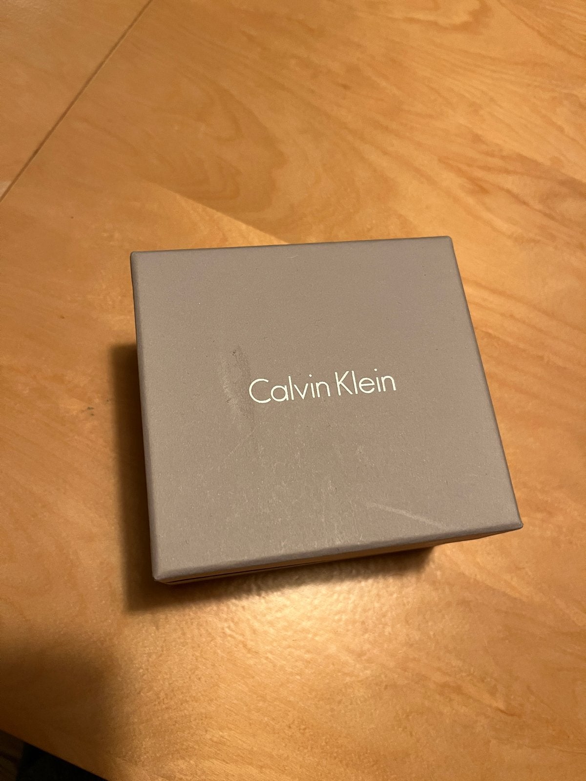 Calvin Klein Heren Armband Zwart Leer met Stalen Sluiting, Sieraden, Tassen en Uiterlijk, Ophalen of Verzenden, Gebruikt, Zwart