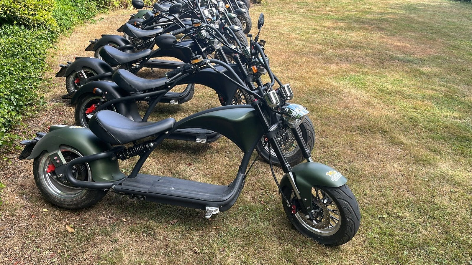 11 Elektrische Chopper Scooters - met website/domeinnamen, Fietsen en Brommers, Ophalen, Gebruikt, Maximaal 25 km/u