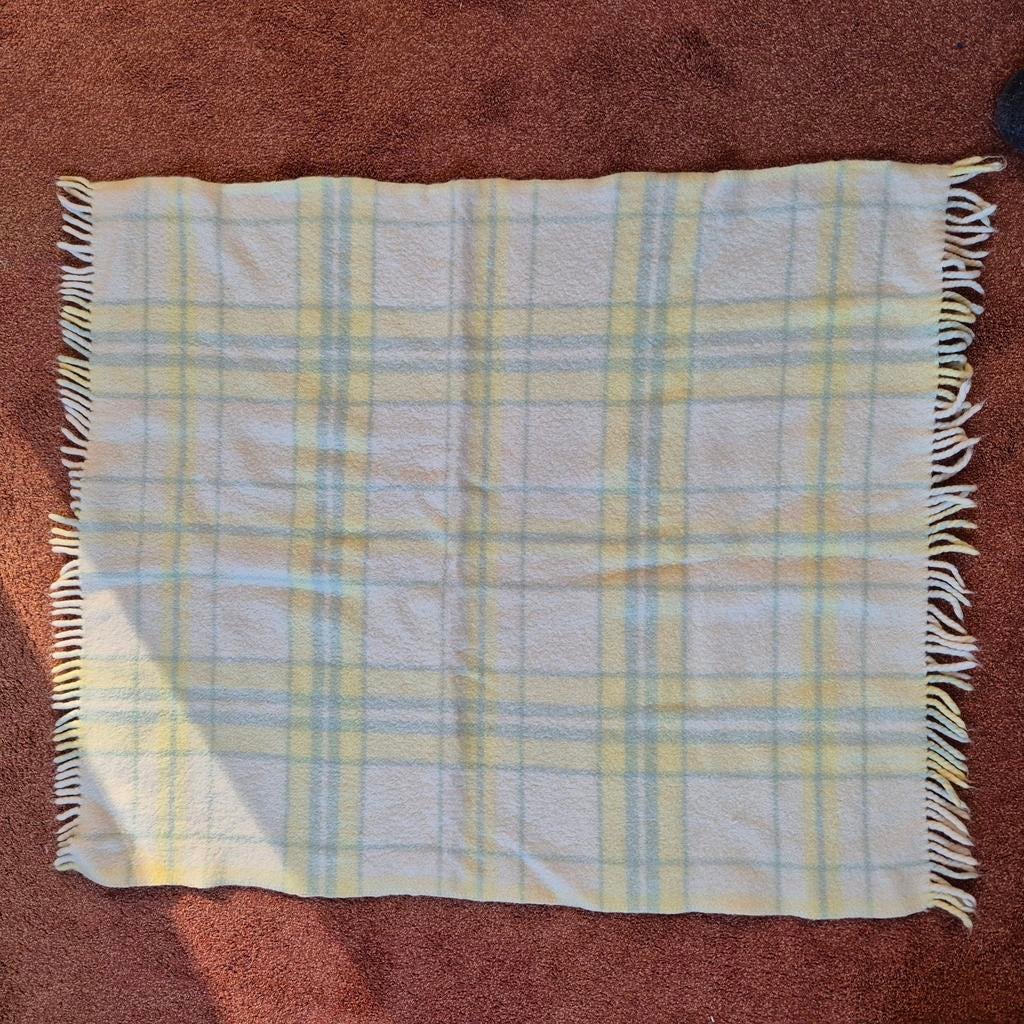 Retro Vintage Baby Deken voor Wieg of Kinderwagen 100x77cm, Kinderen en Baby's, Dekens, Slaapzakjes en Inbakerproducten, Ophalen of Verzenden