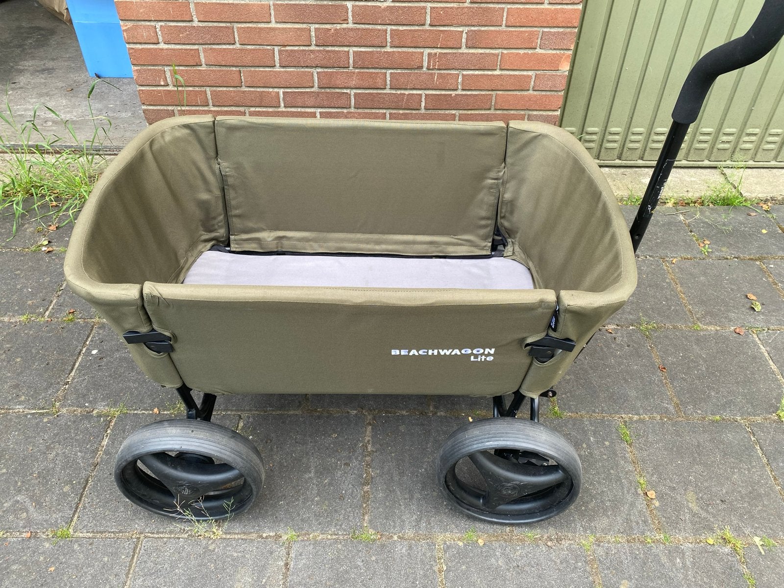 Beachwagon Lite khaki opvouwbare bolderkar, Ophalen of Verzenden, Opvouwbaar, Zo goed als nieuw