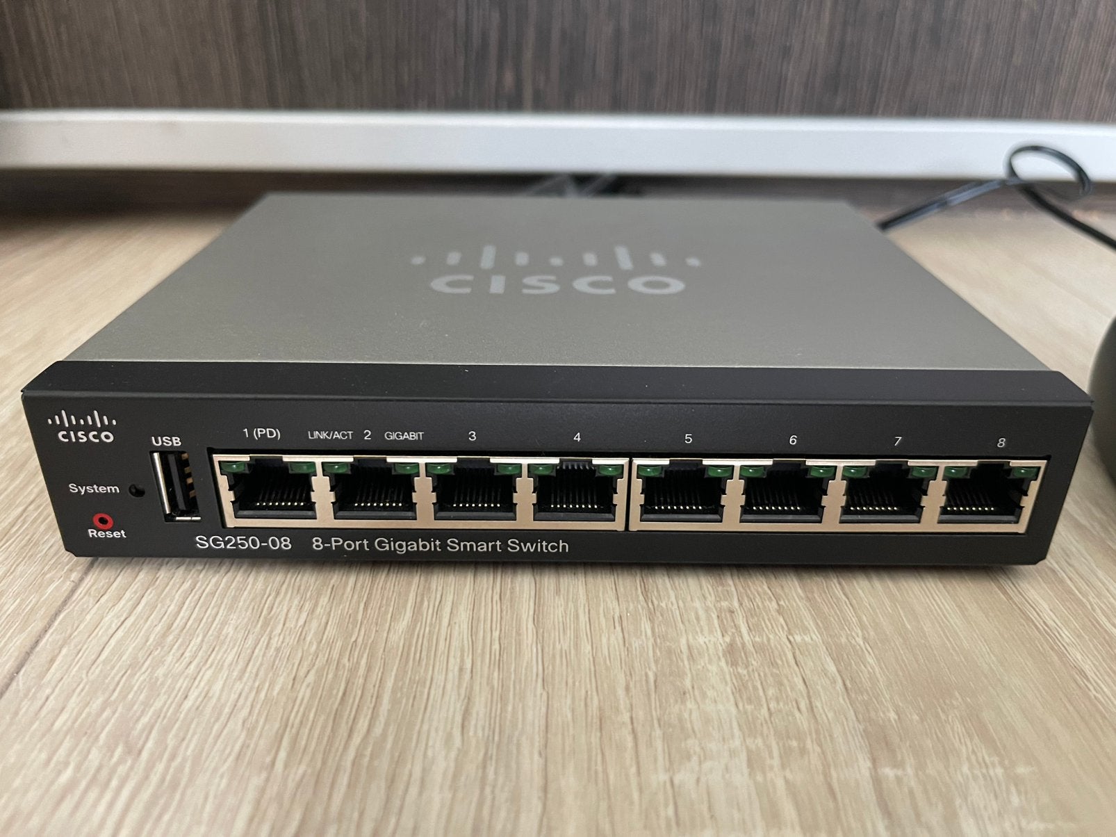 Cisco SG250-08 switch, Ophalen of Verzenden, Zo goed als nieuw