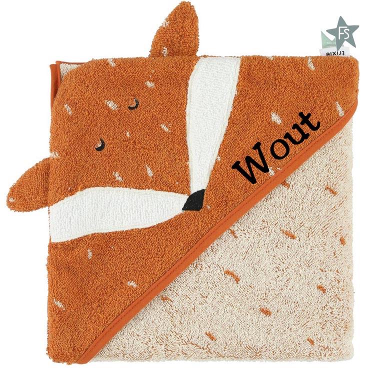 Trixie badcape Mr. Fox ( met naam ), Kraamcadeau, Info@freubeldhoponline.nl, Ophalen of Verzenden, Klimmen