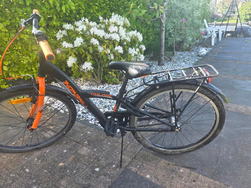 Kinderfiets Volare Thombike 20 /24 inch - Zwart/Oranje, 20 inch of meer, Gebruikt, Velgrem, Volare