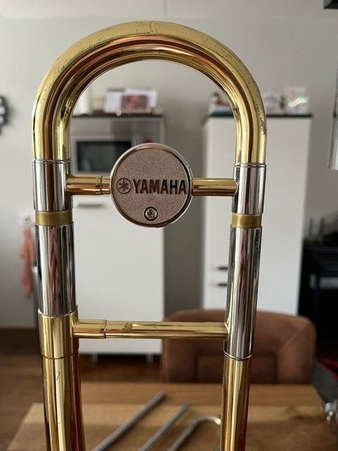 Yamaha YSL354 Trombone, Muziek en Instrumenten, Ophalen, Gebruikt, Tenor, Met koffer