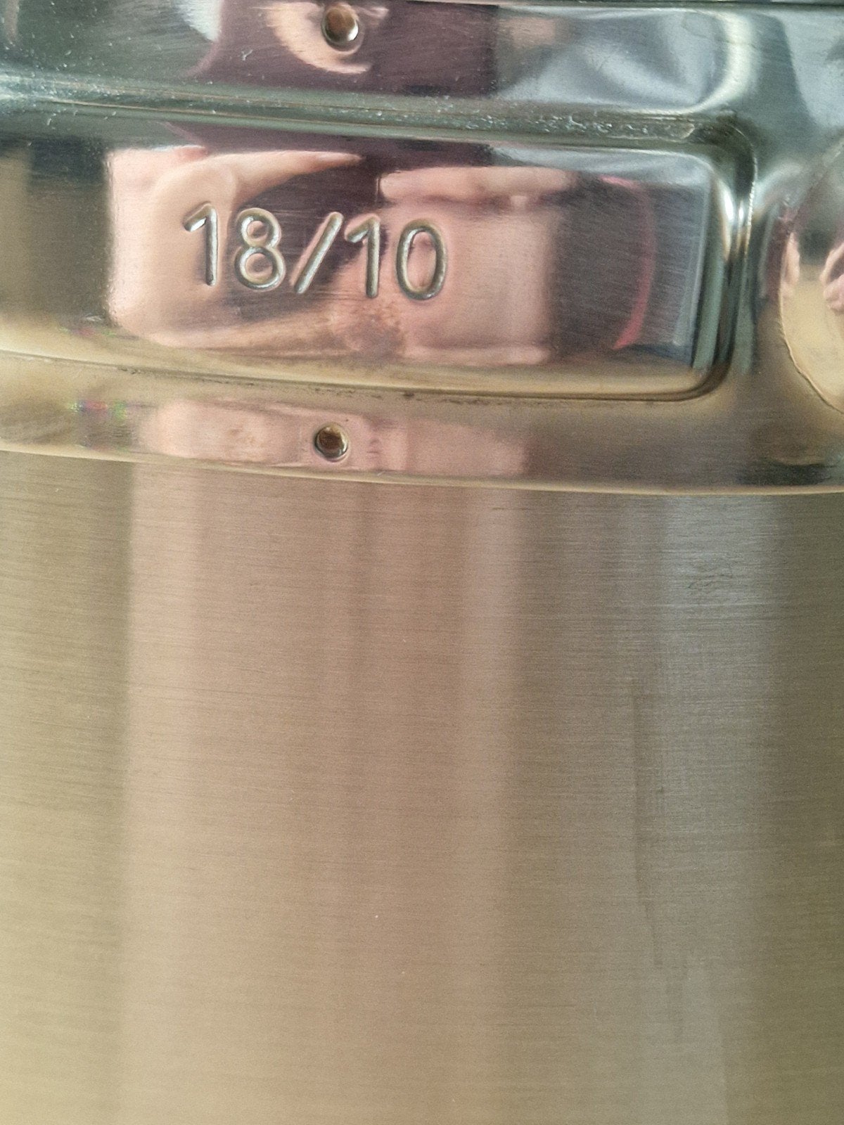 Hendi Profi Line RVS Kookpan 18/10 met deksel 10l, Ophalen, Gebruikt, Geschikt voor inductie, Rvs