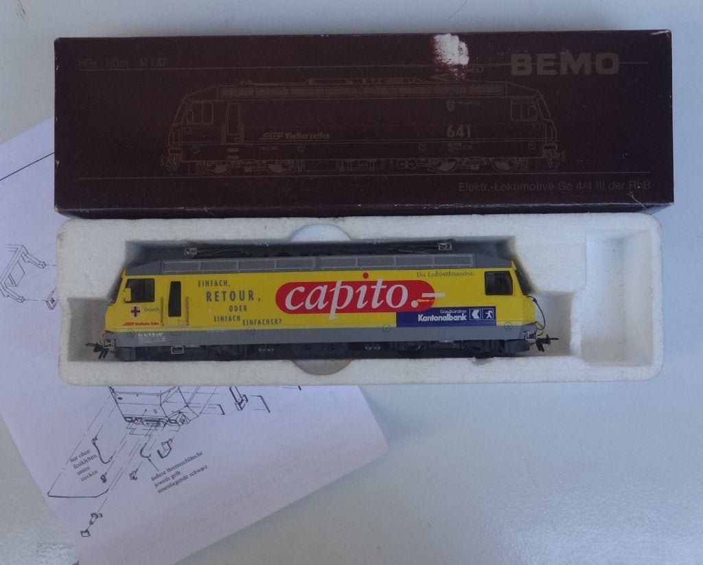 Bemo RhB locomotief, Hobby en Vrije tijd, Overige merken, Nieuw, Ophalen of Verzenden, Analoog