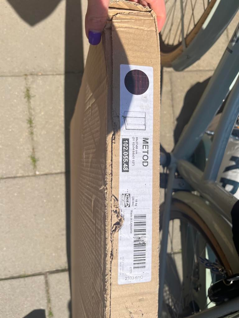 IKEA Metod kast 102.055.48 zwart/bruin (nieuw in verpakking), Ophalen, Nieuw