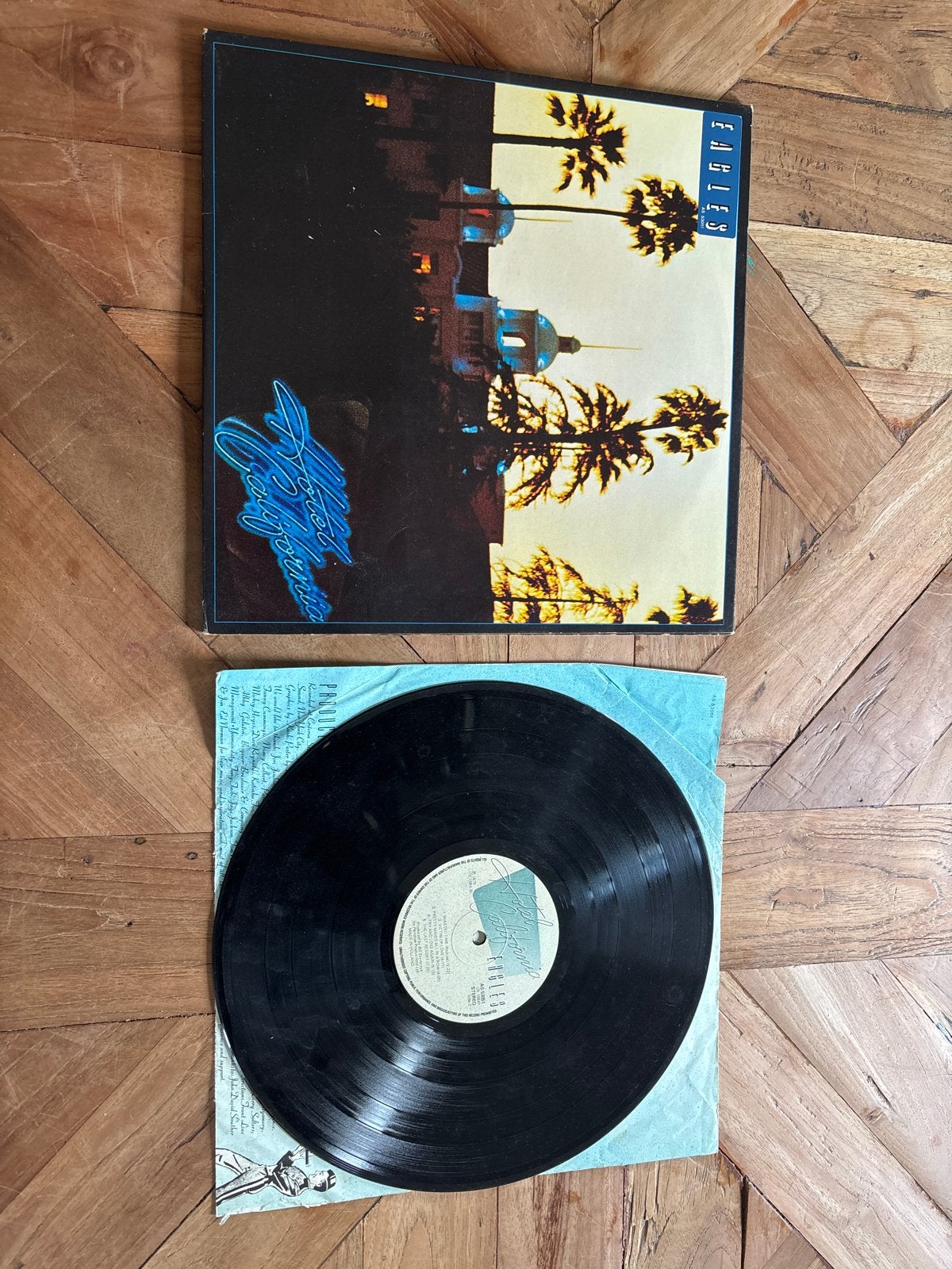 Eagles - Hotel California LP (Originele Persing), Gebruikt, Originele persing, Ophalen of Verzenden, 1970 - 1979
