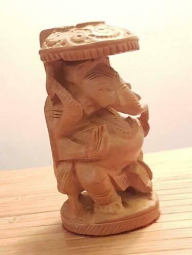 Houtsnijwerk beeldje van Ganesha, Indonesië, Ophalen