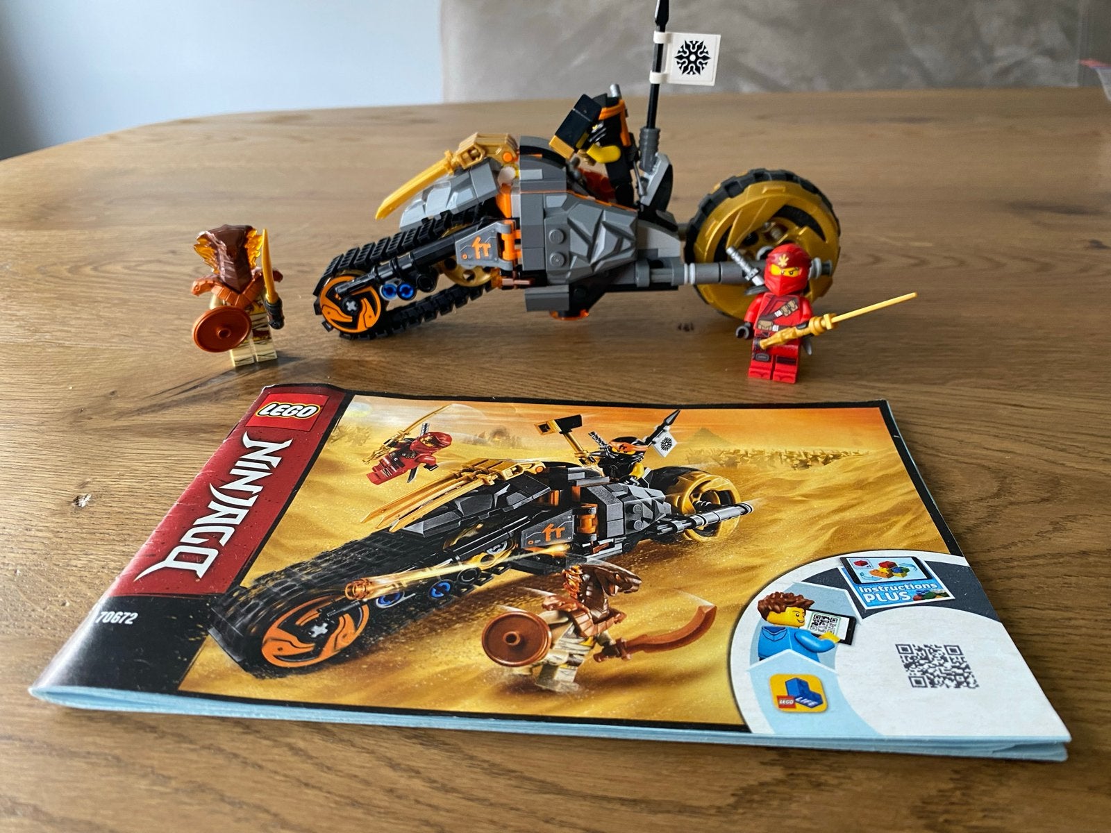 Lego Ninjago 70672 Coles Vuurbike met minifiguren, Lego, Ophalen of Verzenden, Zo goed als nieuw, Compleet