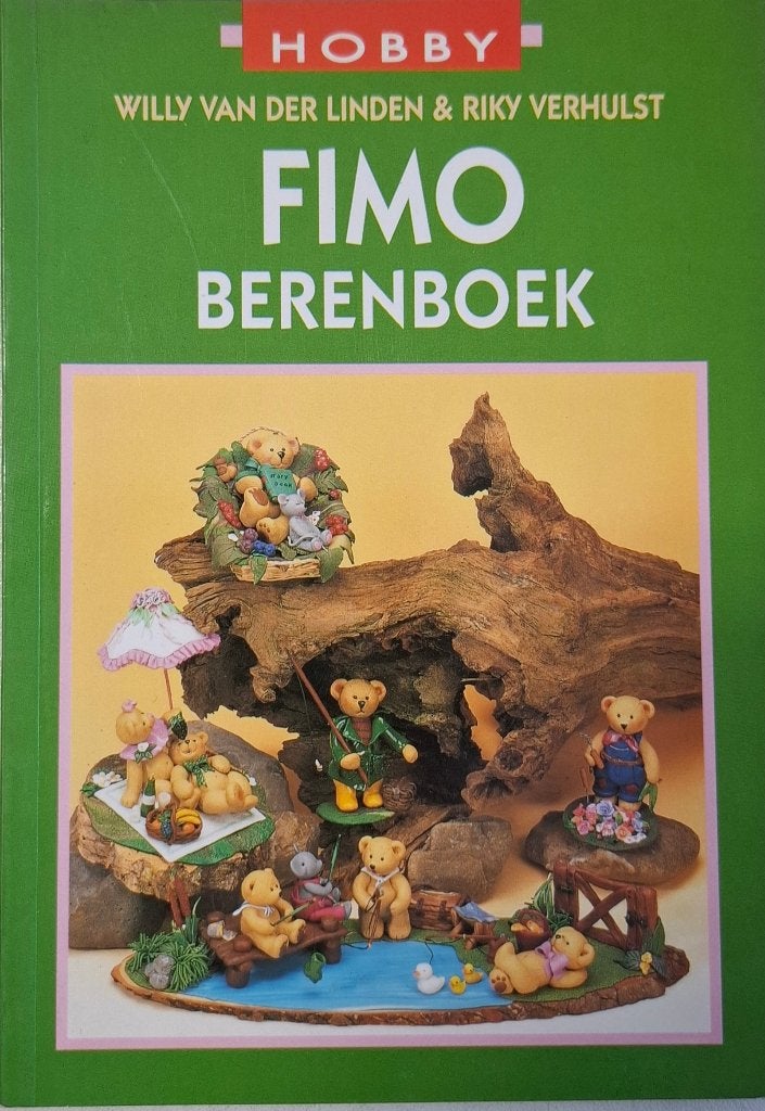 Hobby Fimo Berenboek - ZGAN, Ophalen of Verzenden, Zo goed als nieuw, Kleien en Boetseren, Willy van der Linden & Riky Verhulst