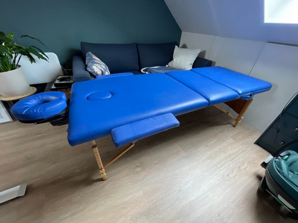 Verstelbare en opvouwbare massagebank, Ophalen, Zo goed als nieuw, Massagetafel