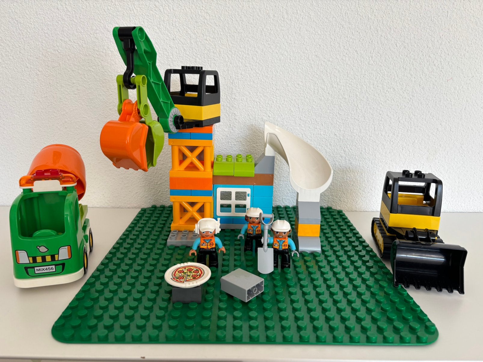 Duplo construction site & baseplate, Ophalen of Verzenden, Gebruikt, Duplo