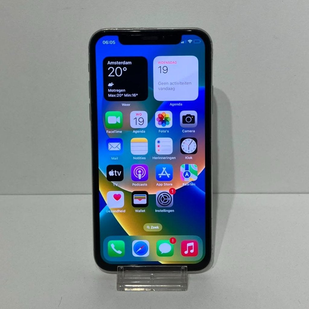 iPhone X 64GB Wit Accu:100% Los Toestel in Nette Staat, Telecommunicatie, Gebruikt, Overige modellen, Ophalen of Verzenden, Zonder simlock