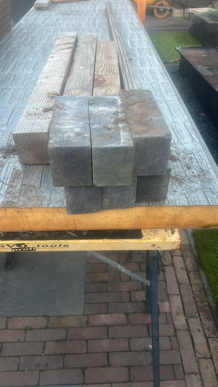 Stapelblokken, Tuin en Terras, Ophalen, Gebruikt, Overige typen, Minder dan 5 m²