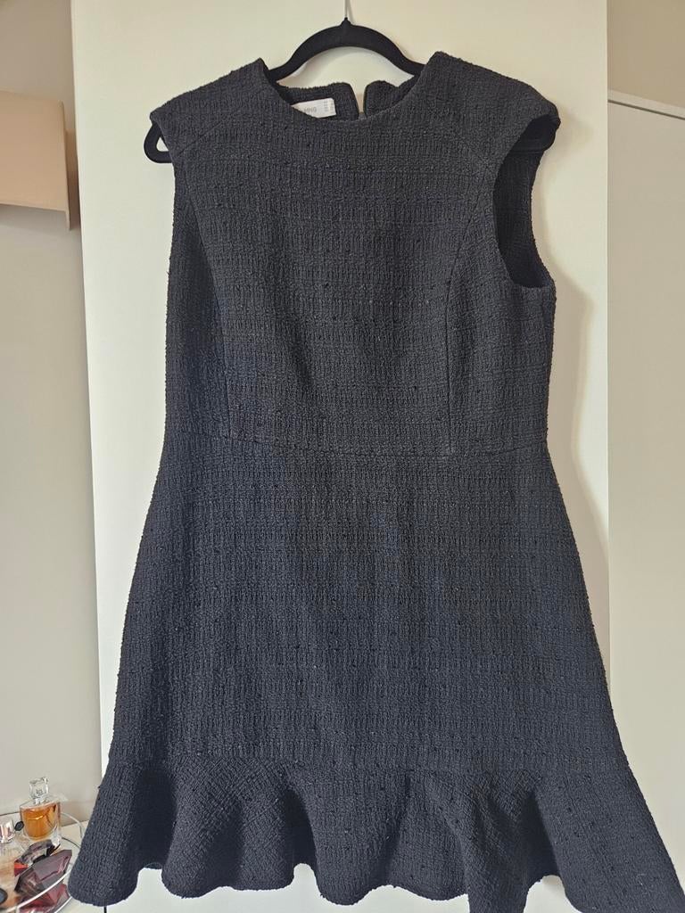 Mango tweed jurk zwart, Kleding | Dames, Jurken, Ophalen of Verzenden, Zo goed als nieuw, Zwart, Boven de knie