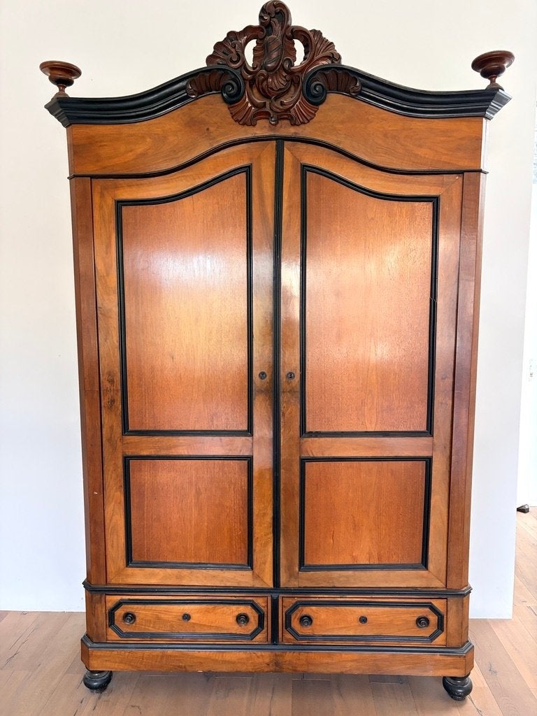 Mahoniehouten kledingkast, antiek, Ophalen