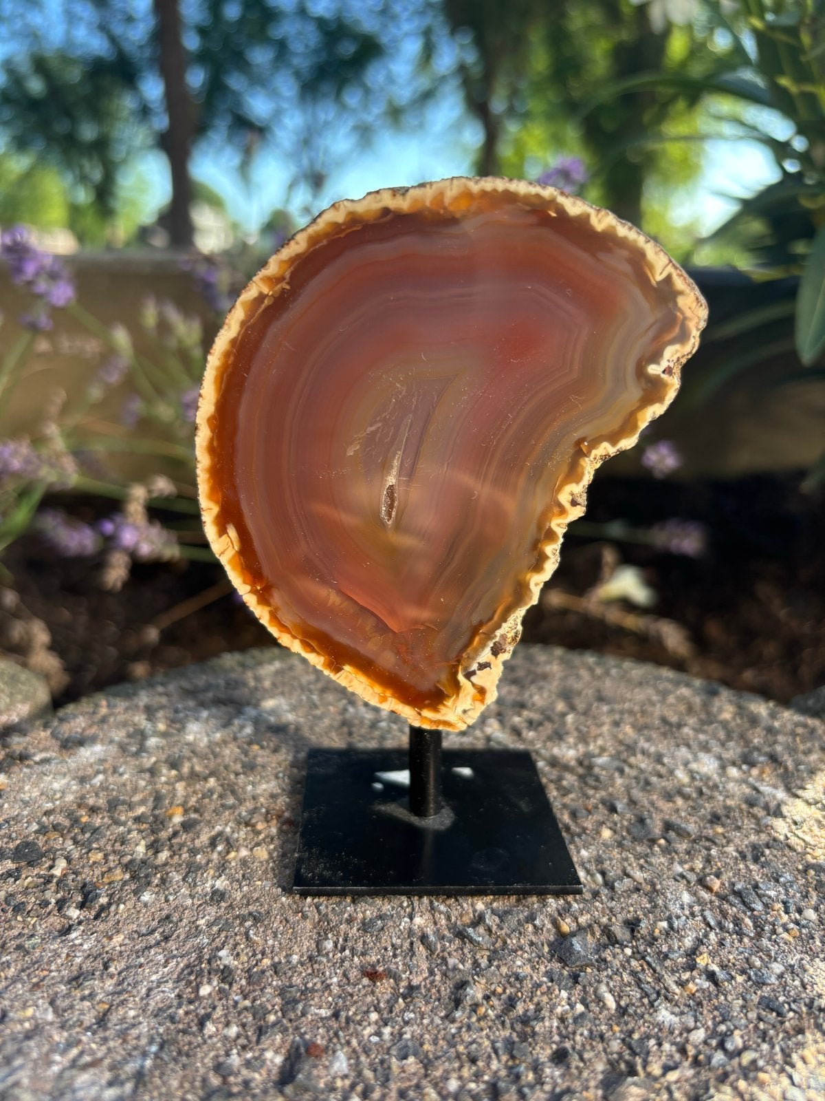 Agaat Edelsteen op Standaard - 332 gram, Sieraden, Tassen en Uiterlijk, Edelstenen, Ophalen of Verzenden, Nieuw