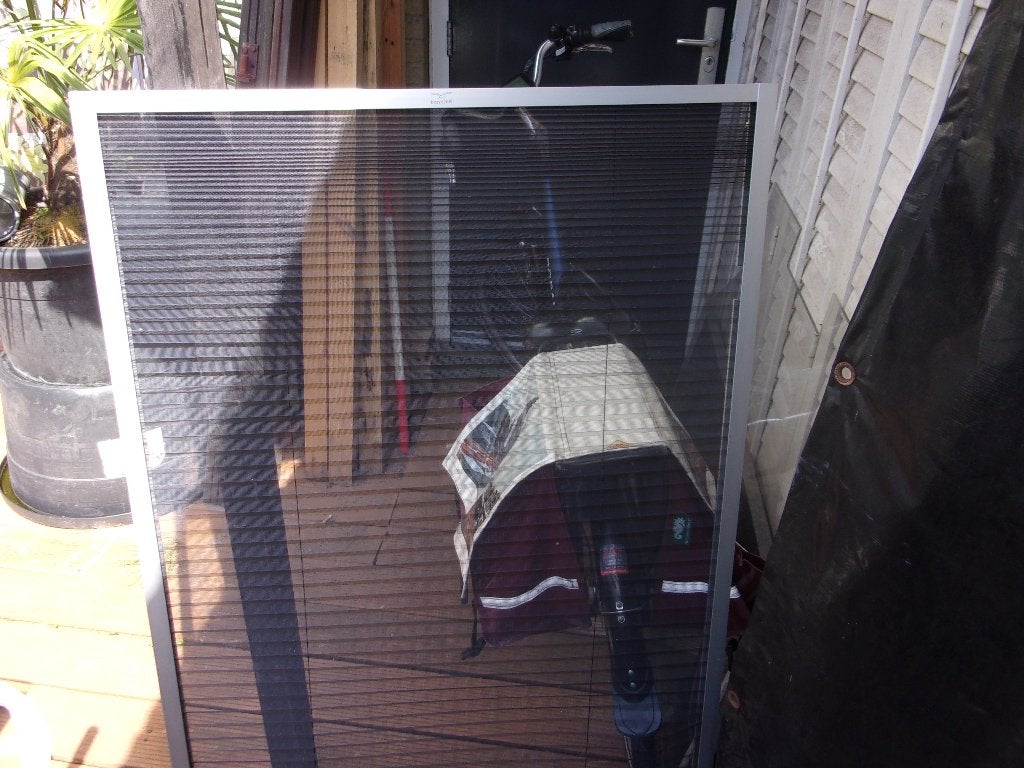 1 Plissé hordeur  en 5 raamhorren - Aluminium frame 1 koop, Ophalen, Gebruikt, Minder dan 80 cm, Overige typen